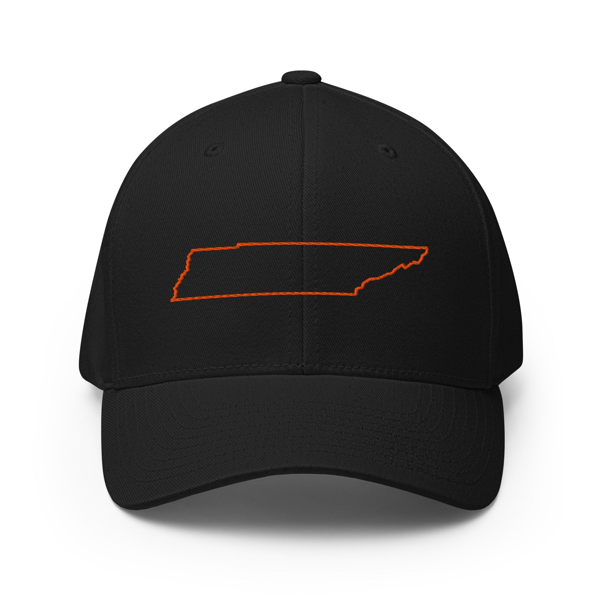 Tennessee Outline Hat | Structured Twill Cap | Stretch Fit - Bluegrass Elite Apparel LLC