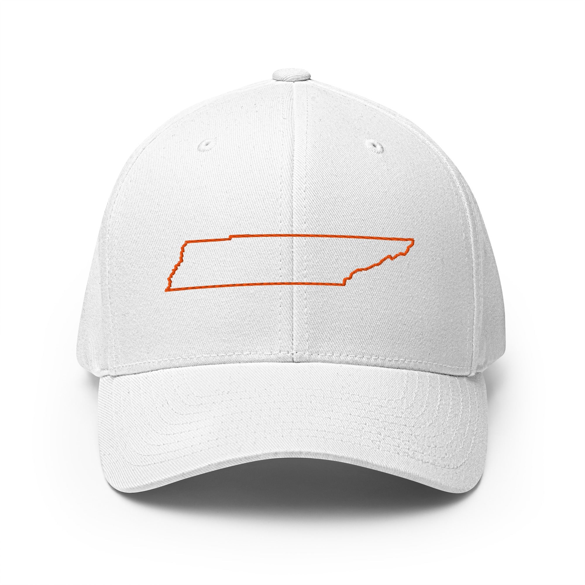 Tennessee Outline Hat | Structured Twill Cap | Stretch Fit - Bluegrass Elite Apparel LLC