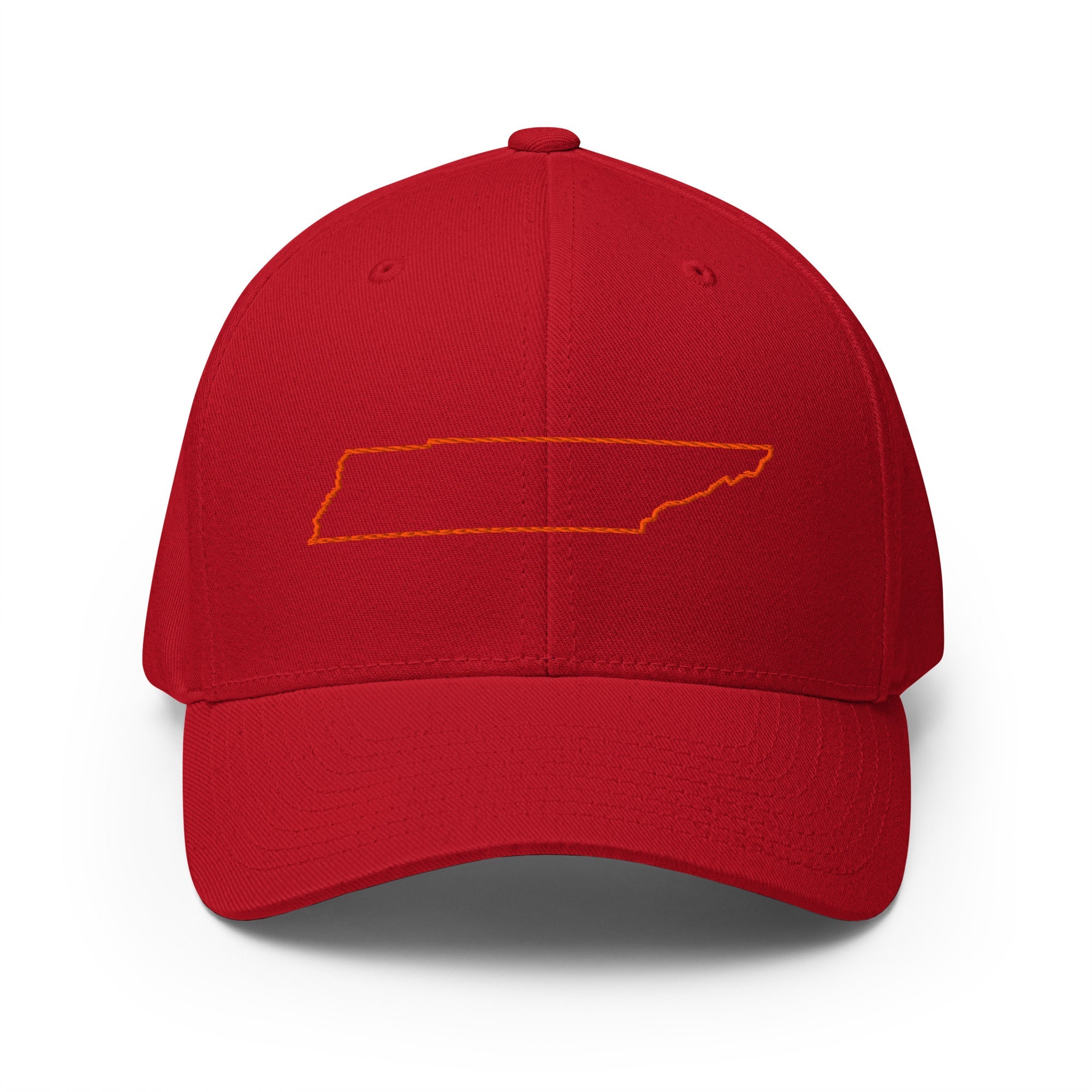 Tennessee Outline Hat | Structured Twill Cap | Stretch Fit - Bluegrass Elite Apparel LLC
