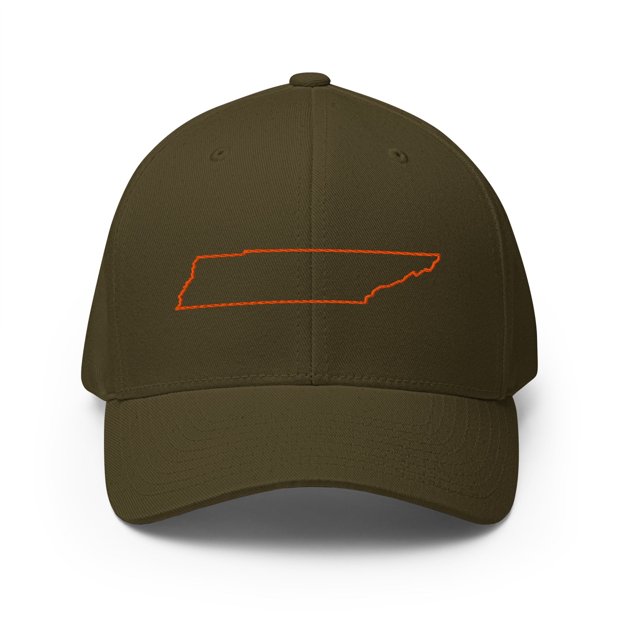 Tennessee Outline Hat | Structured Twill Cap | Stretch Fit - Bluegrass Elite Apparel LLC