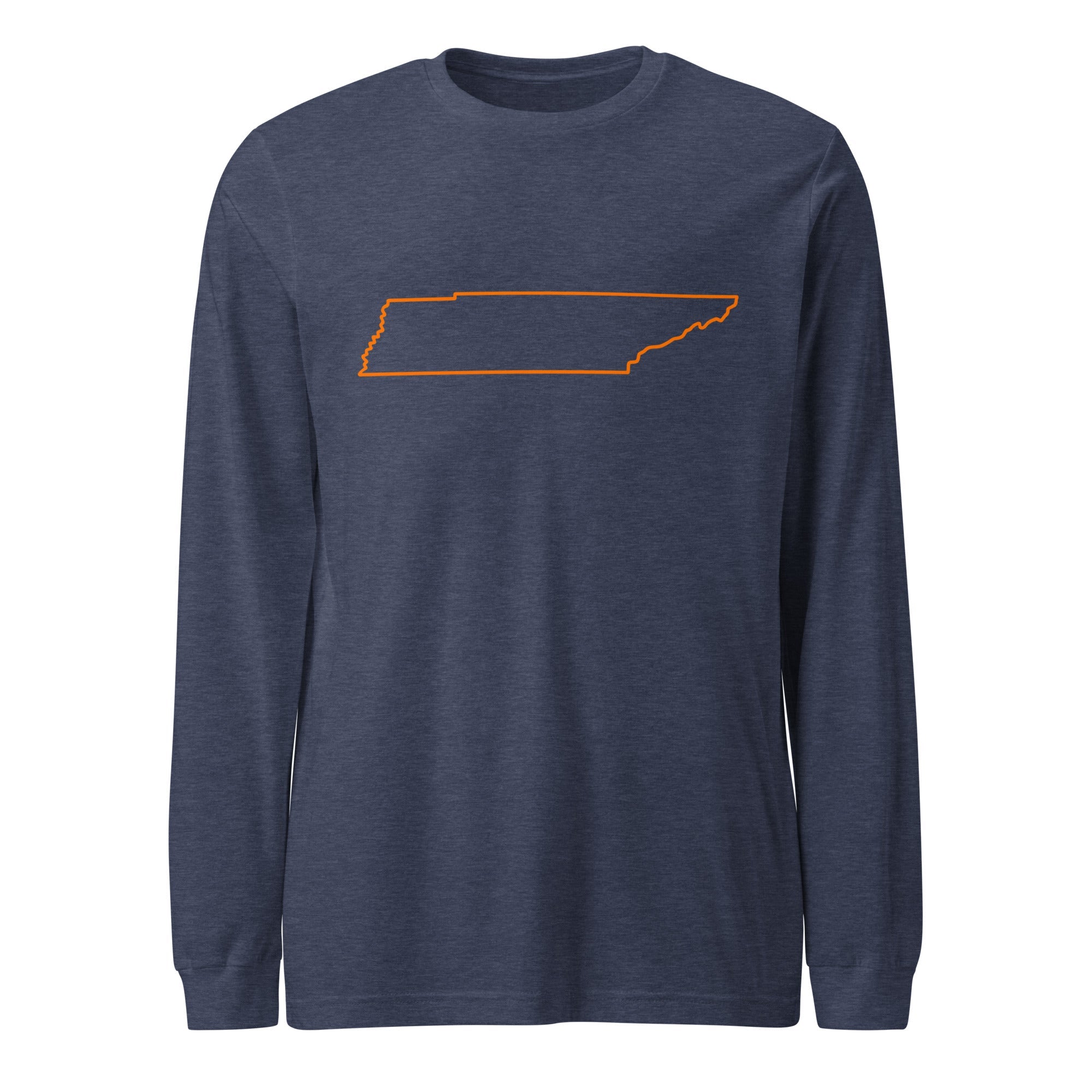 Tennessee Outline Long Sleeve Tee | Clean State Pride Shirt - Bluegrass Elite Apparel LLC