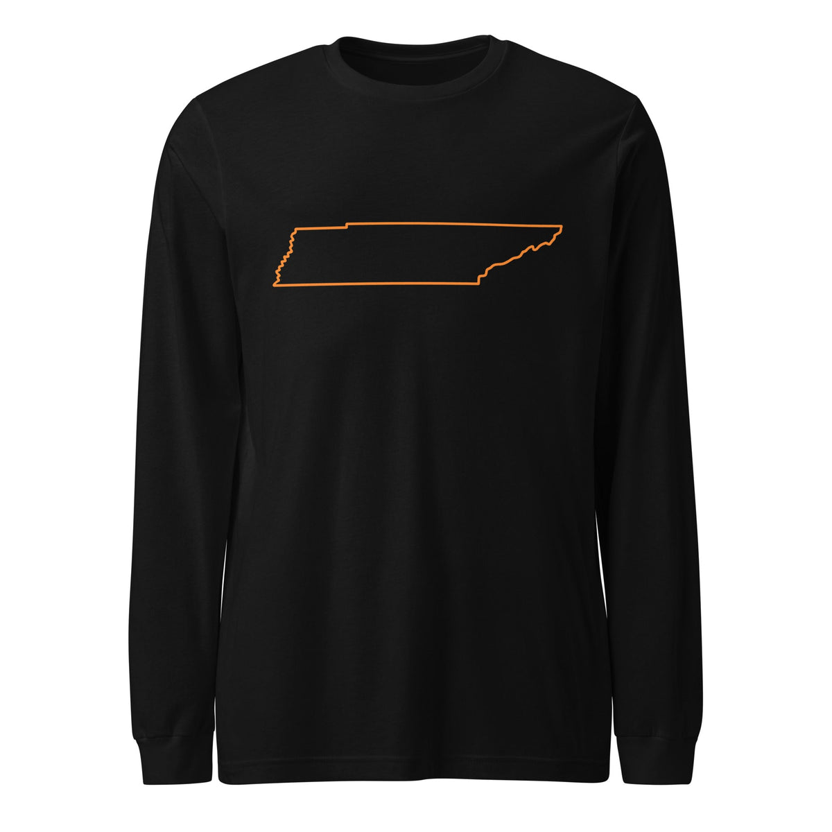 Tennessee Outline Long Sleeve Tee | Clean State Pride Shirt - Bluegrass Elite Apparel LLC