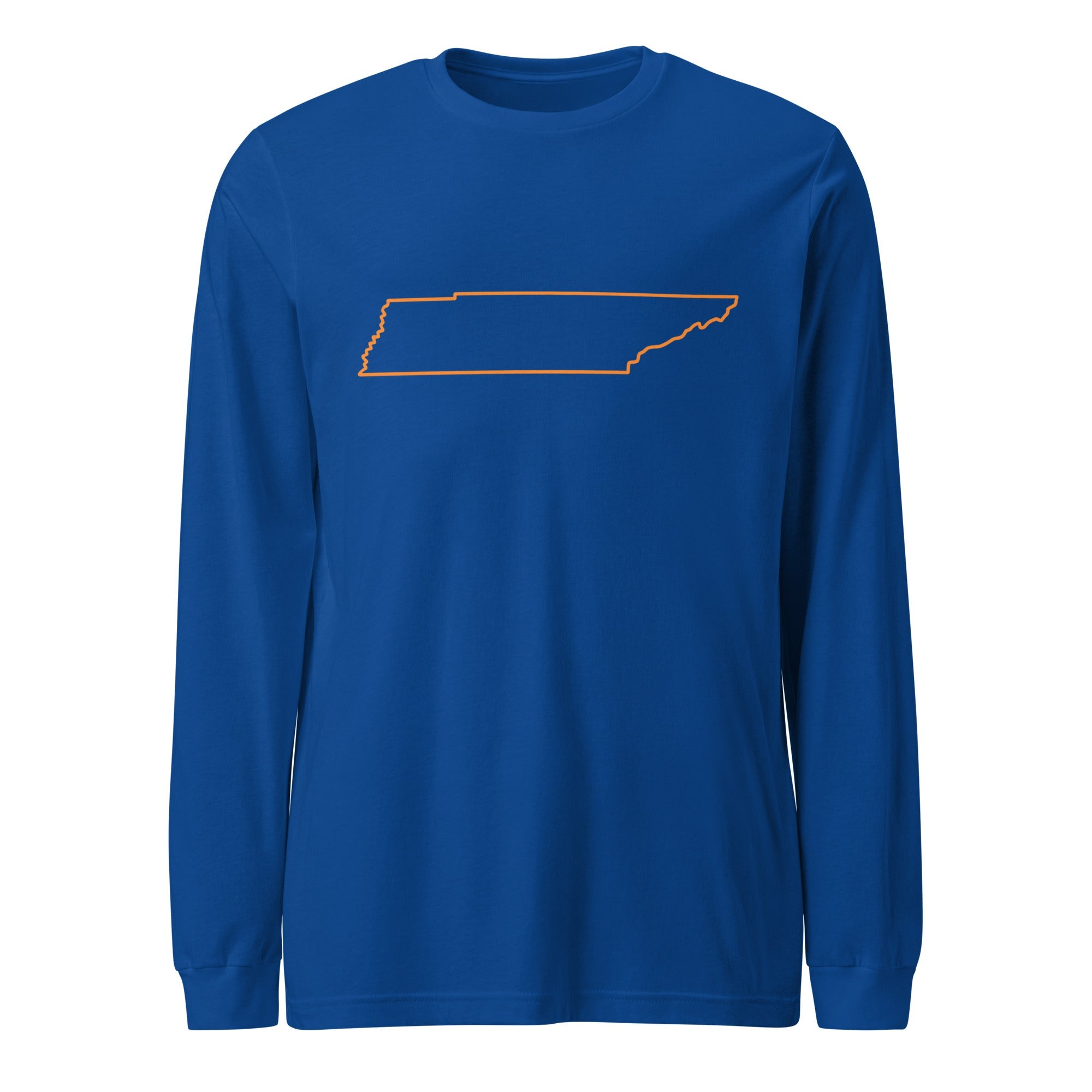 Tennessee Outline Long Sleeve Tee | Clean State Pride Shirt - Bluegrass Elite Apparel LLC