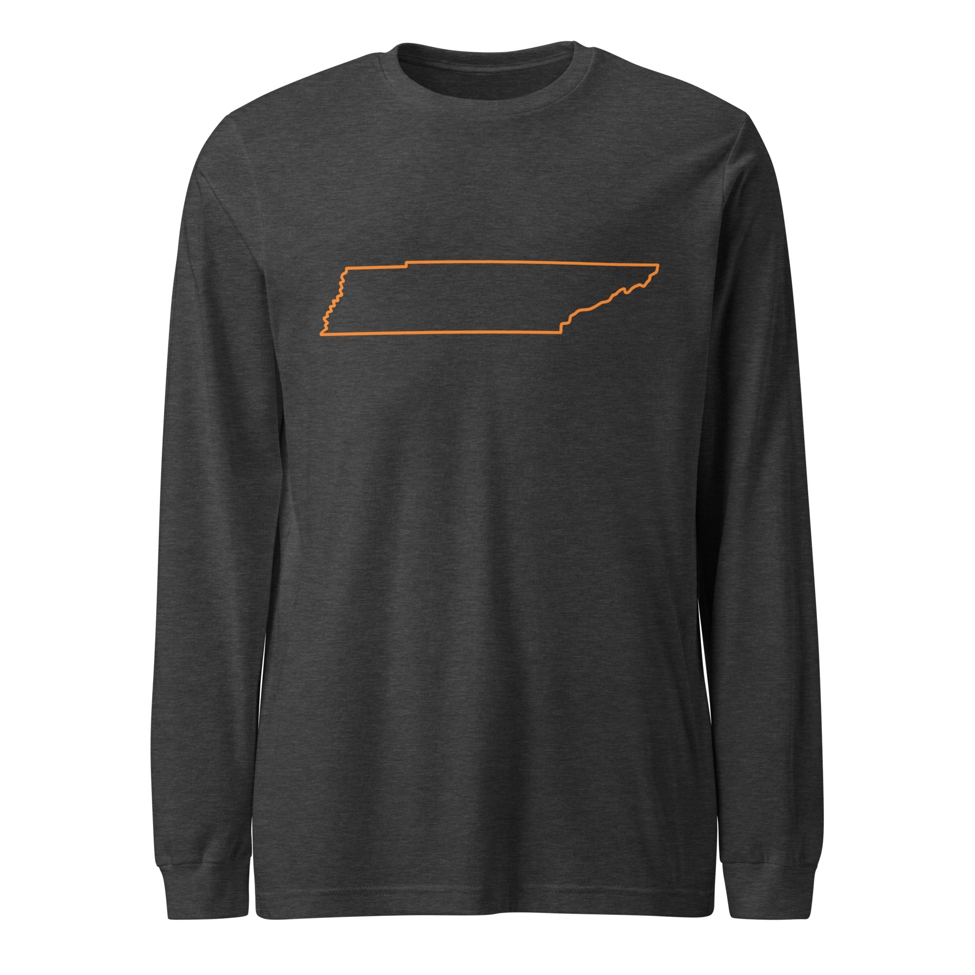 Tennessee Outline Long Sleeve Tee | Clean State Pride Shirt - Bluegrass Elite Apparel LLC
