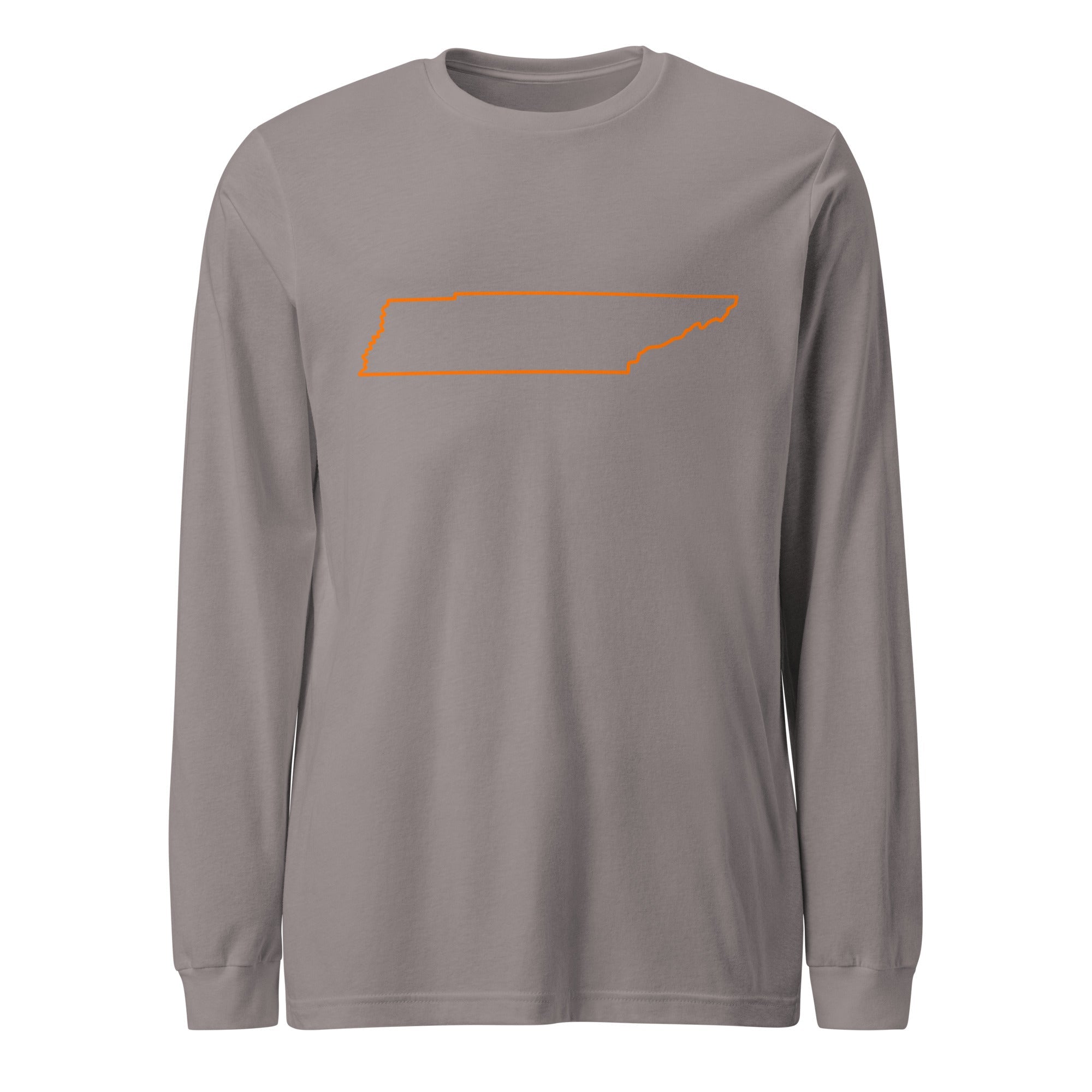 Tennessee Outline Long Sleeve Tee | Clean State Pride Shirt - Bluegrass Elite Apparel LLC