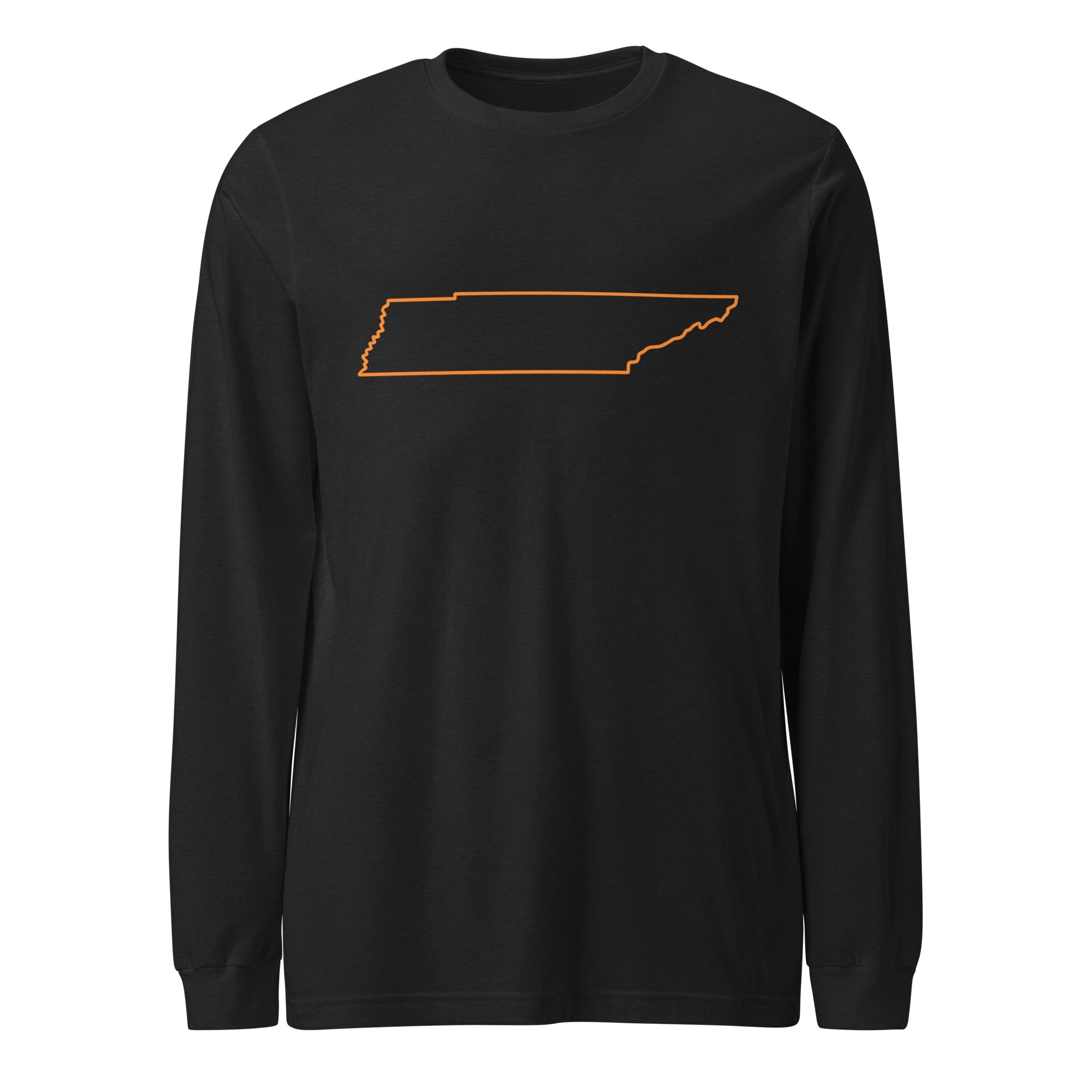 Tennessee Outline Long Sleeve Tee | Clean State Pride Shirt - Bluegrass Elite Apparel LLC