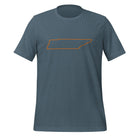 Tennessee Outline T-Shirt | Bold State Pride Design | Classic Cotton - Bluegrass Elite Apparel LLC