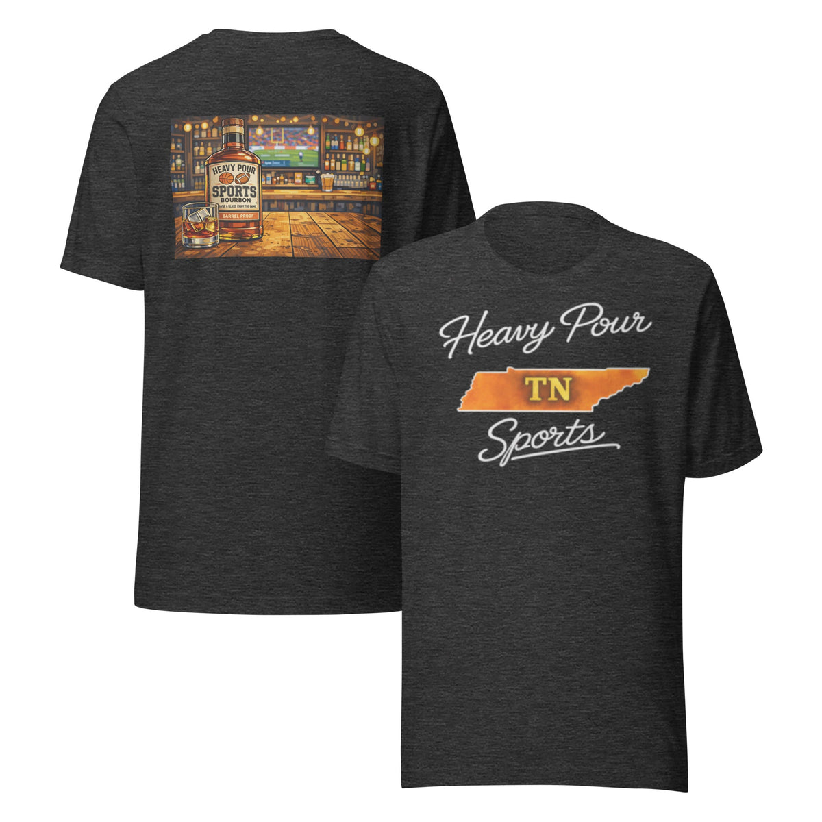 Tennessee Sports T-Shirt | Heavy Pour TN Design | Classic Cotton - Bluegrass Elite Apparel LLC