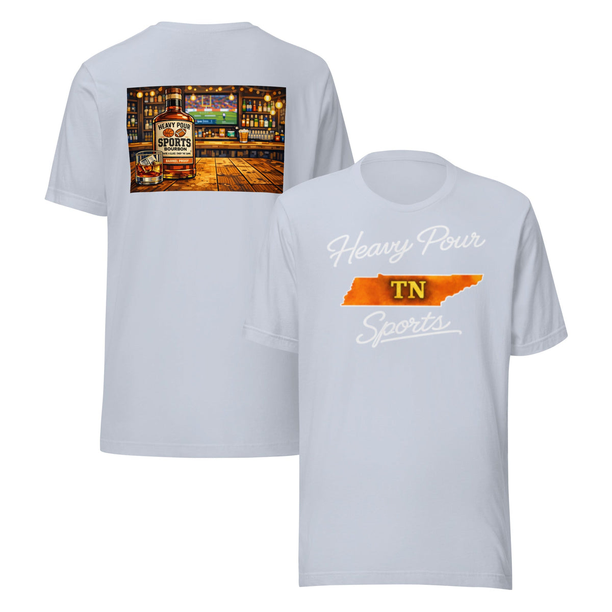 Tennessee Sports T-Shirt | Heavy Pour TN Design | Classic Cotton - Bluegrass Elite Apparel LLC