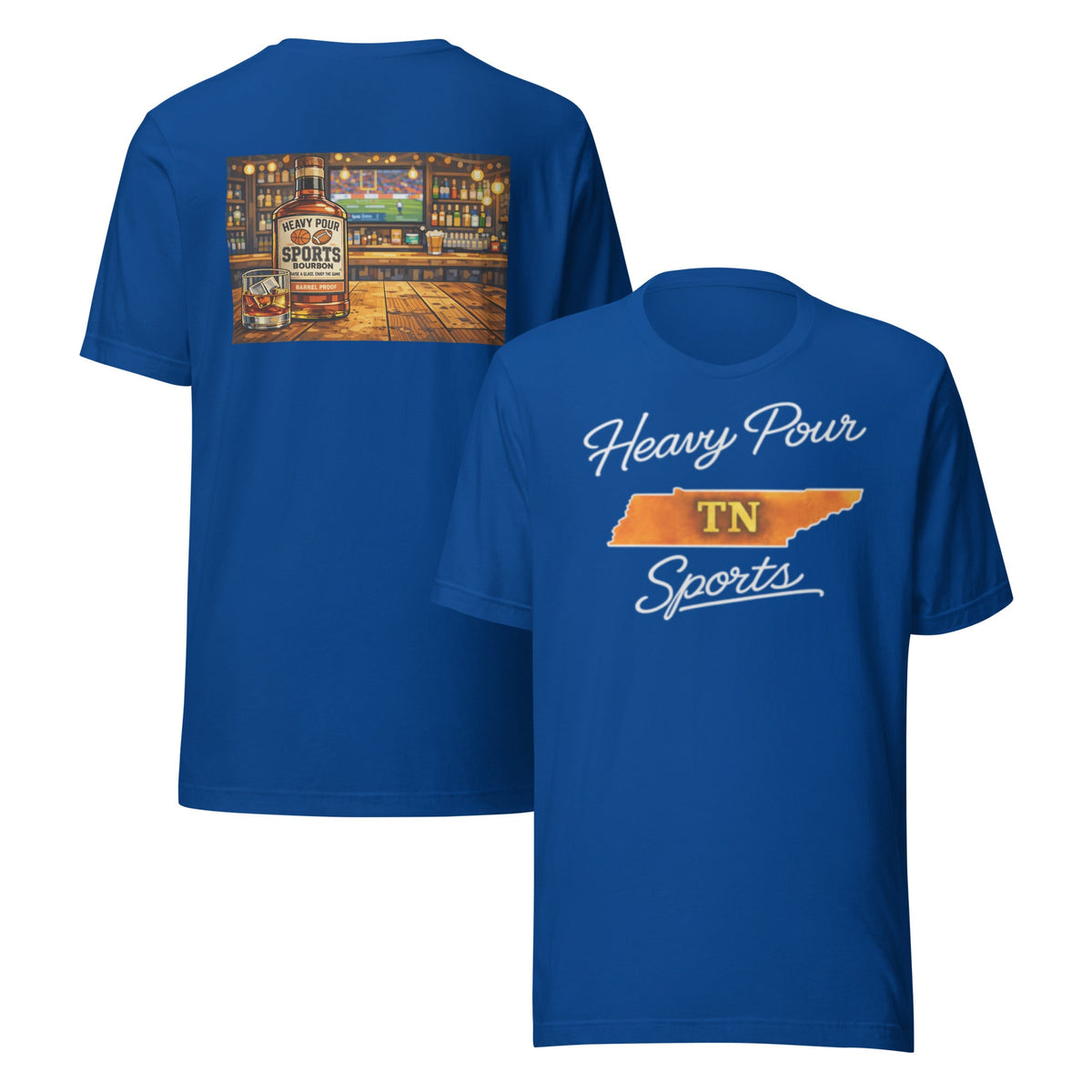 Tennessee Sports T-Shirt | Heavy Pour TN Design | Classic Cotton - Bluegrass Elite Apparel LLC
