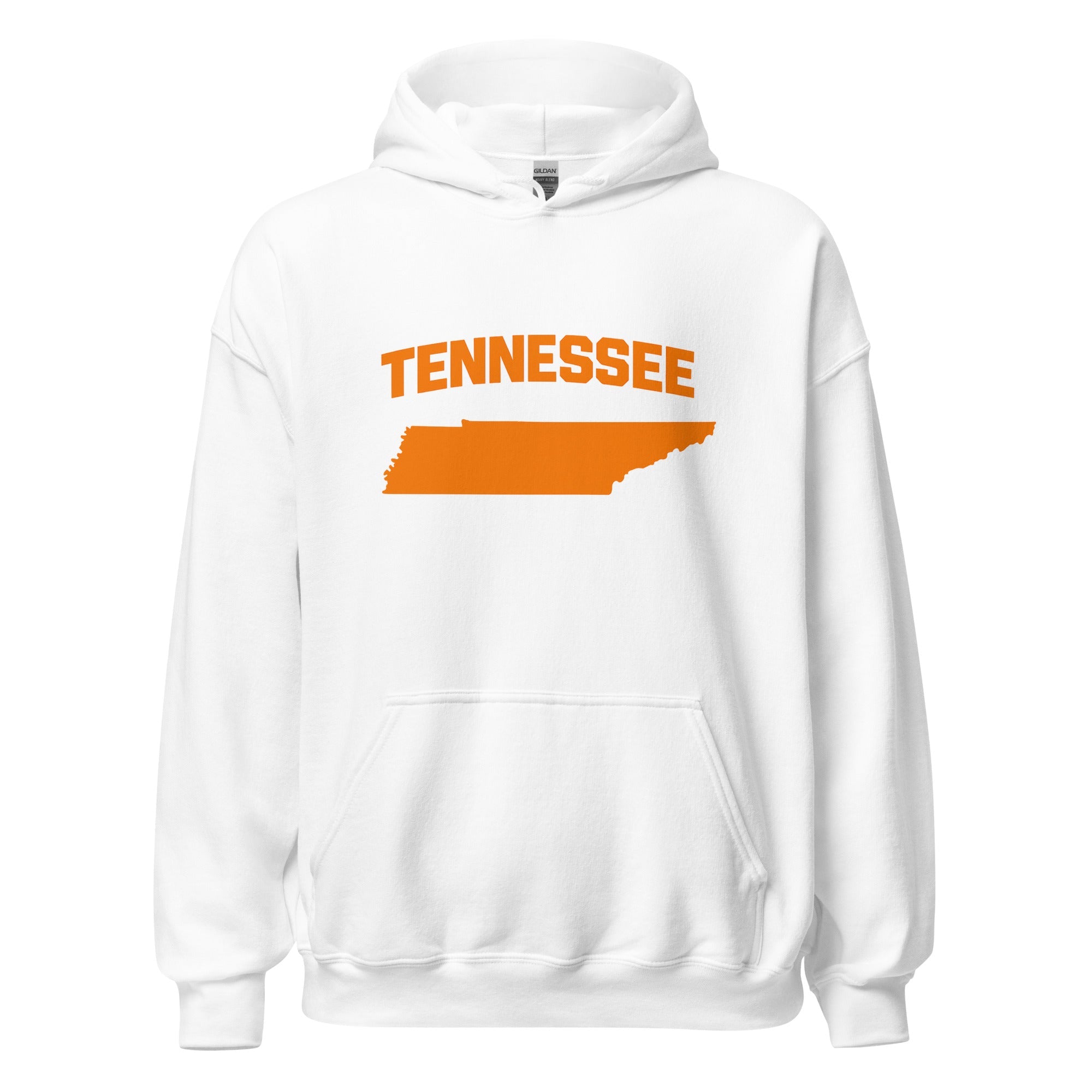 Tennessee Unisex Hoodie | Bold Orange State Design - Bluegrass Elite Apparel LLC