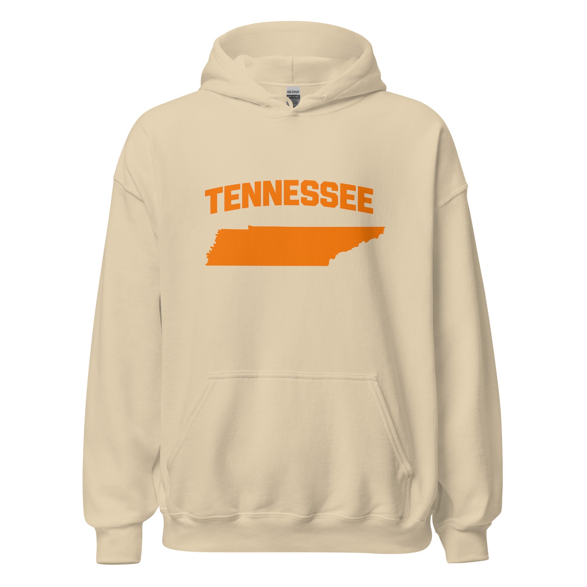 Tennessee Unisex Hoodie | Bold Orange State Design - Bluegrass Elite Apparel LLC