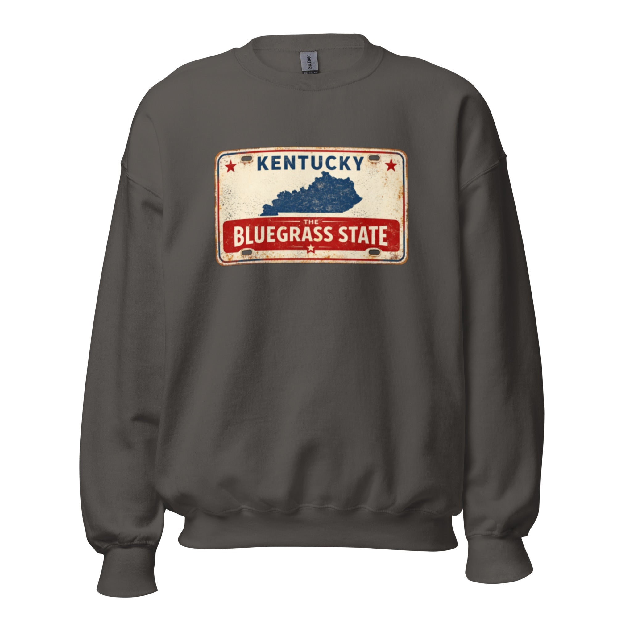 The Bluegrass State Sweatshirt | Retro License Plate Graphic | Unisex Pullover - Bluegrass Elite Apparel LLC