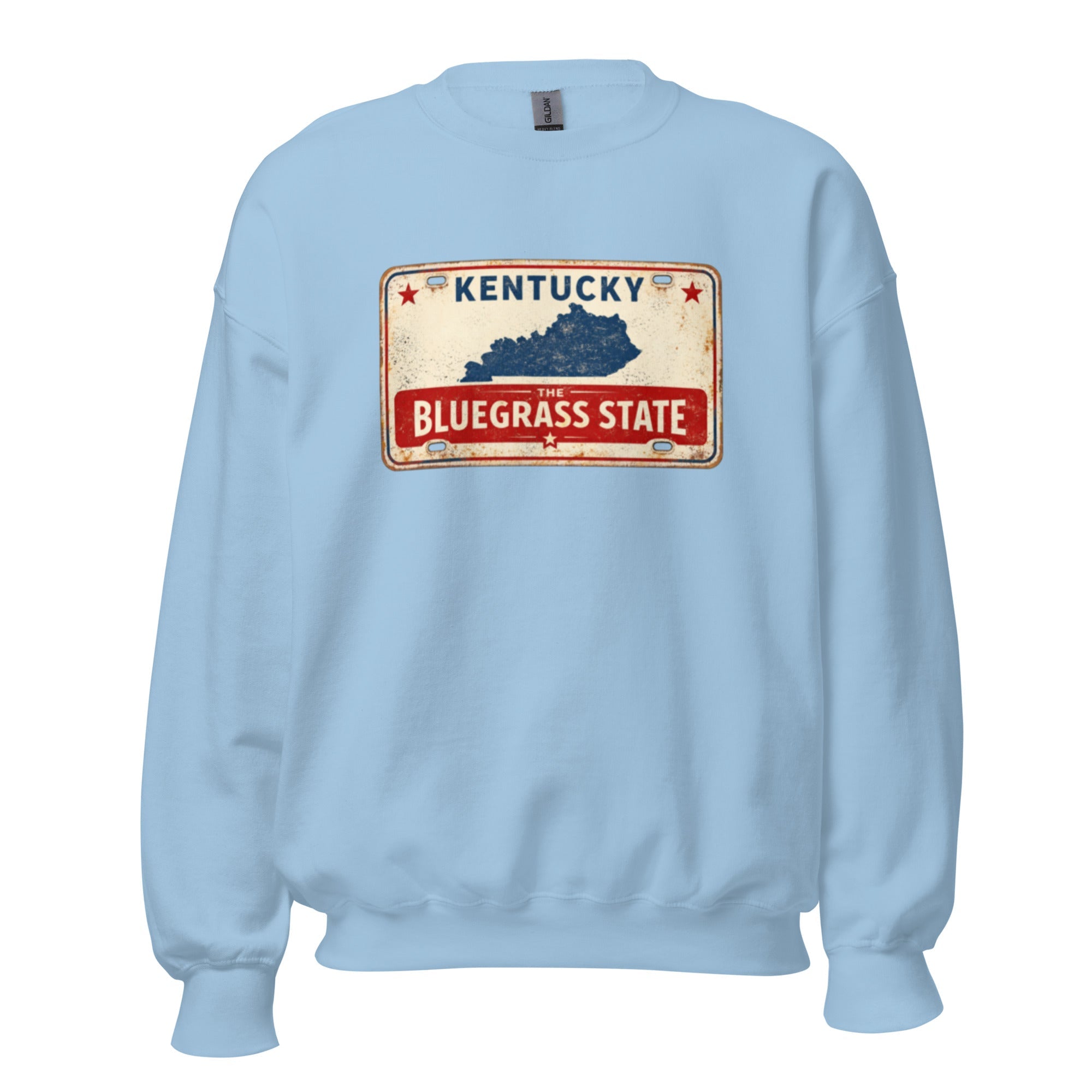 The Bluegrass State Sweatshirt | Retro License Plate Graphic | Unisex Pullover - Bluegrass Elite Apparel LLC