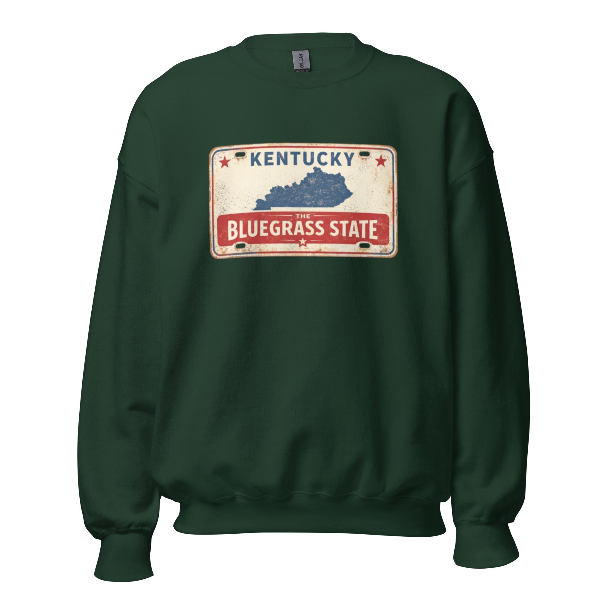 The Bluegrass State Sweatshirt | Retro License Plate Graphic | Unisex Pullover - Bluegrass Elite Apparel LLC