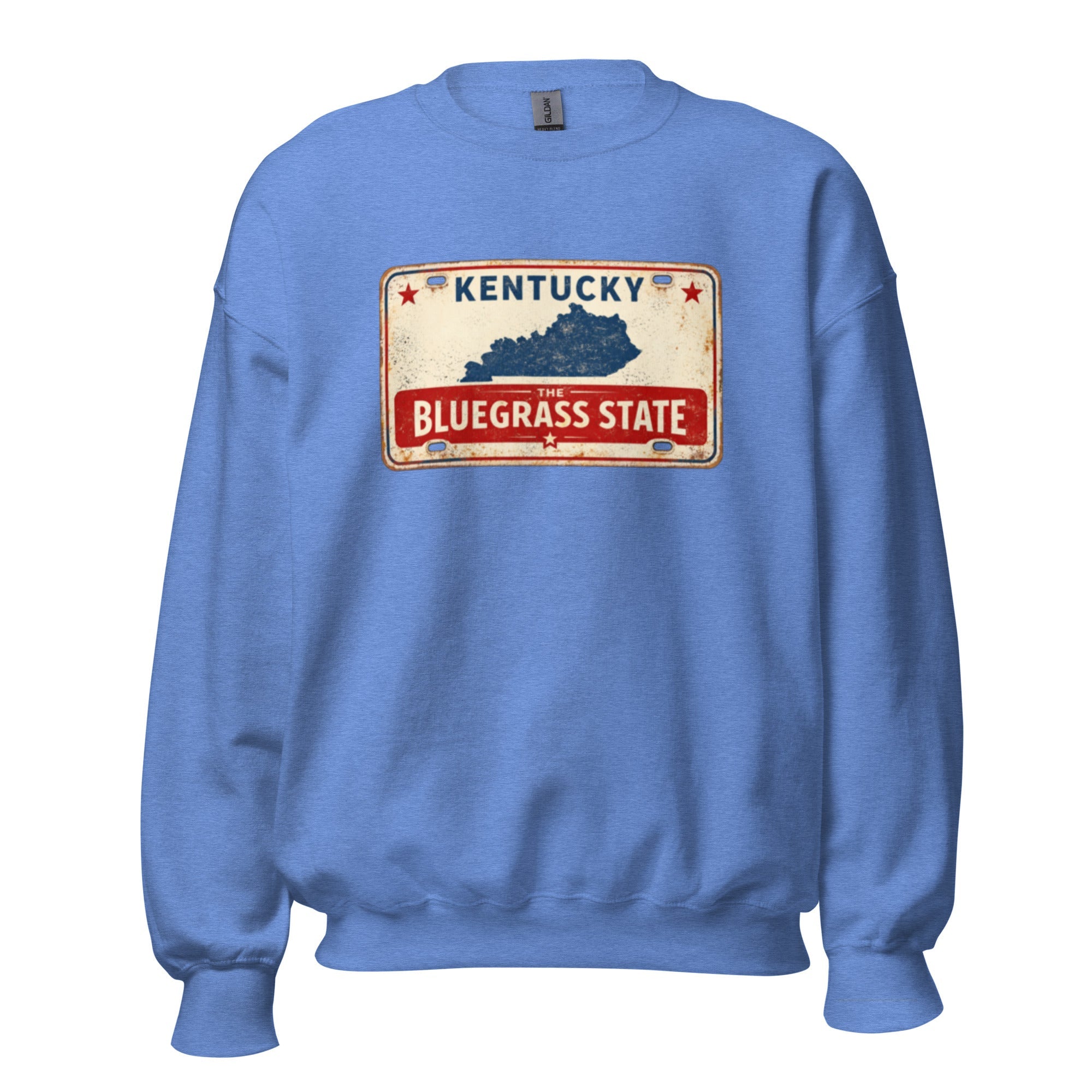 The Bluegrass State Sweatshirt | Retro License Plate Graphic | Unisex Pullover - Bluegrass Elite Apparel LLC