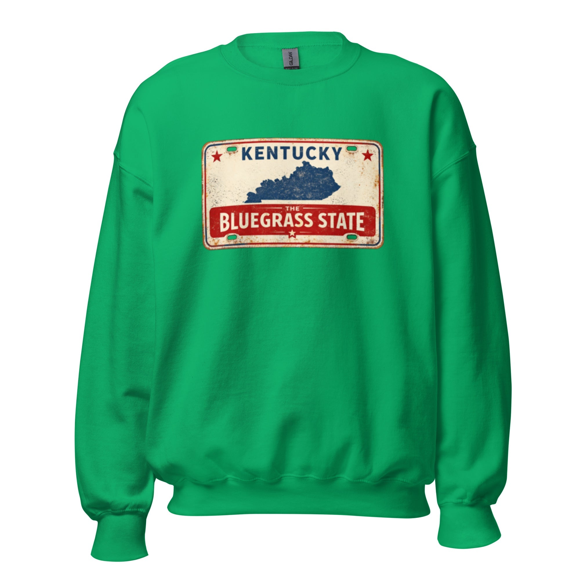 The Bluegrass State Sweatshirt | Retro License Plate Graphic | Unisex Pullover - Bluegrass Elite Apparel LLC