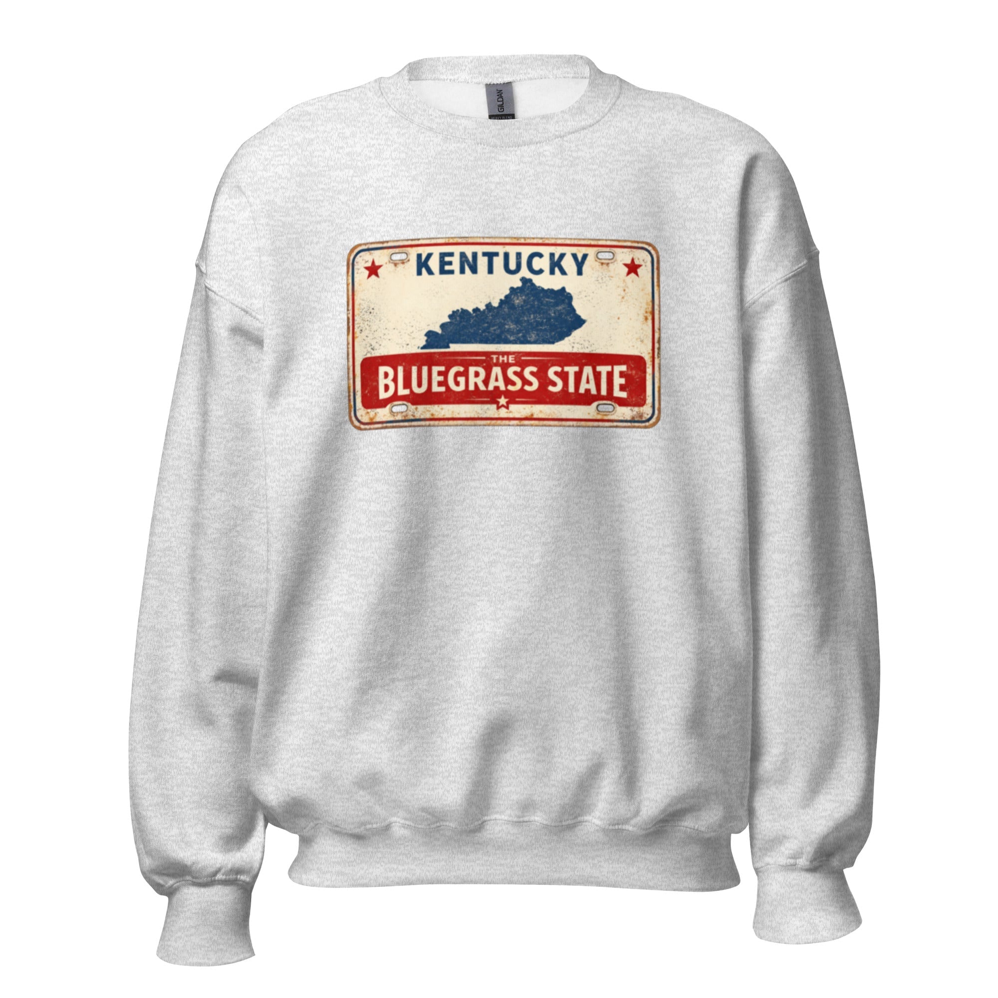 The Bluegrass State Sweatshirt | Retro License Plate Graphic | Unisex Pullover - Bluegrass Elite Apparel LLC