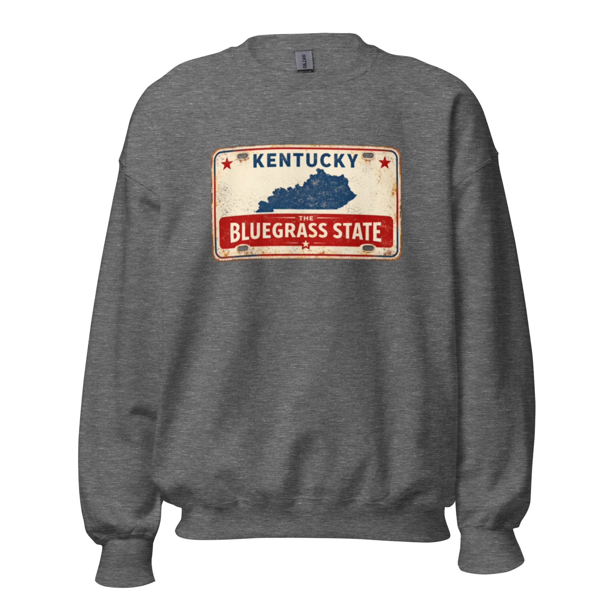 The Bluegrass State Sweatshirt | Retro License Plate Graphic | Unisex Pullover - Bluegrass Elite Apparel LLC