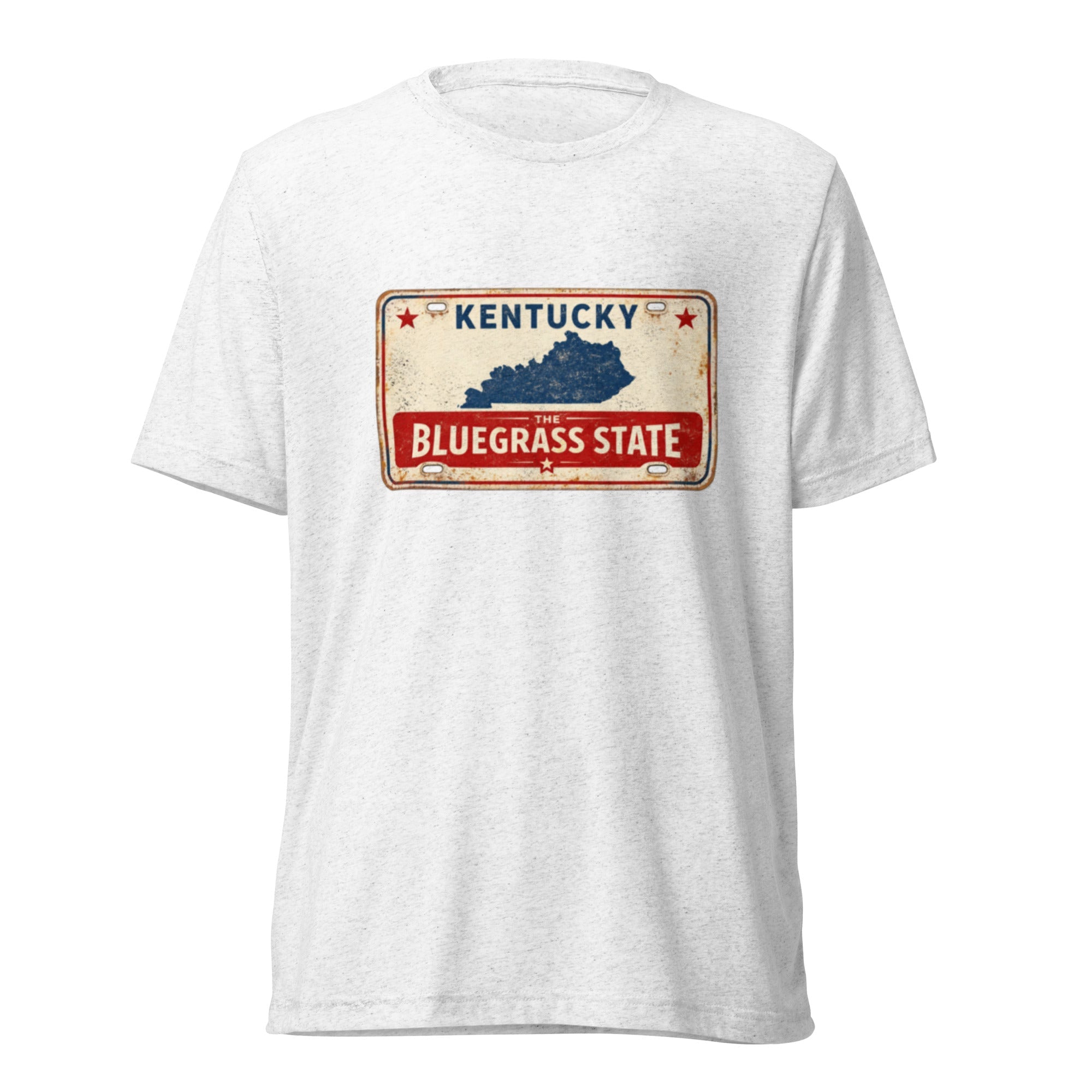 The Bluegrass State T-Shirt | Retro License Plate Design | Elite Tri - Blend - Bluegrass Elite Apparel LLC