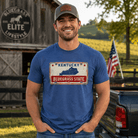 The Bluegrass State T-Shirt | Retro License Plate Design | Elite Tri-Blend - Bluegrass Elite Apparel LLC