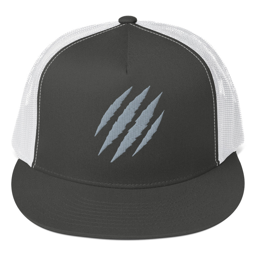 Tiger Claw Trucker Hat | Adjustable Mesh Cap Grey - Bluegrass Elite Apparel LLC