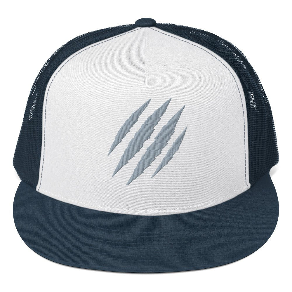 Tiger Claw Trucker Hat | Adjustable Mesh Cap Grey - Bluegrass Elite Apparel LLC