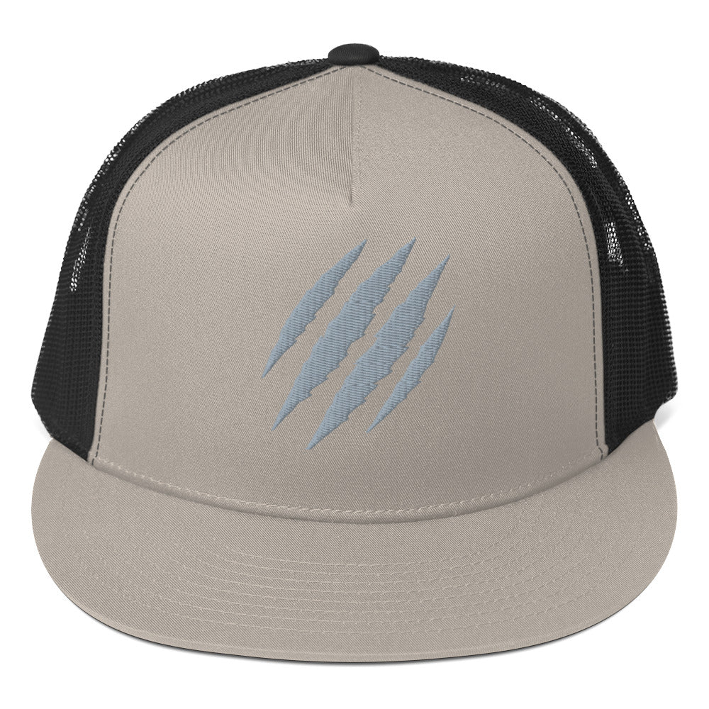 Tiger Claw Trucker Hat | Adjustable Mesh Cap Grey - Bluegrass Elite Apparel LLC