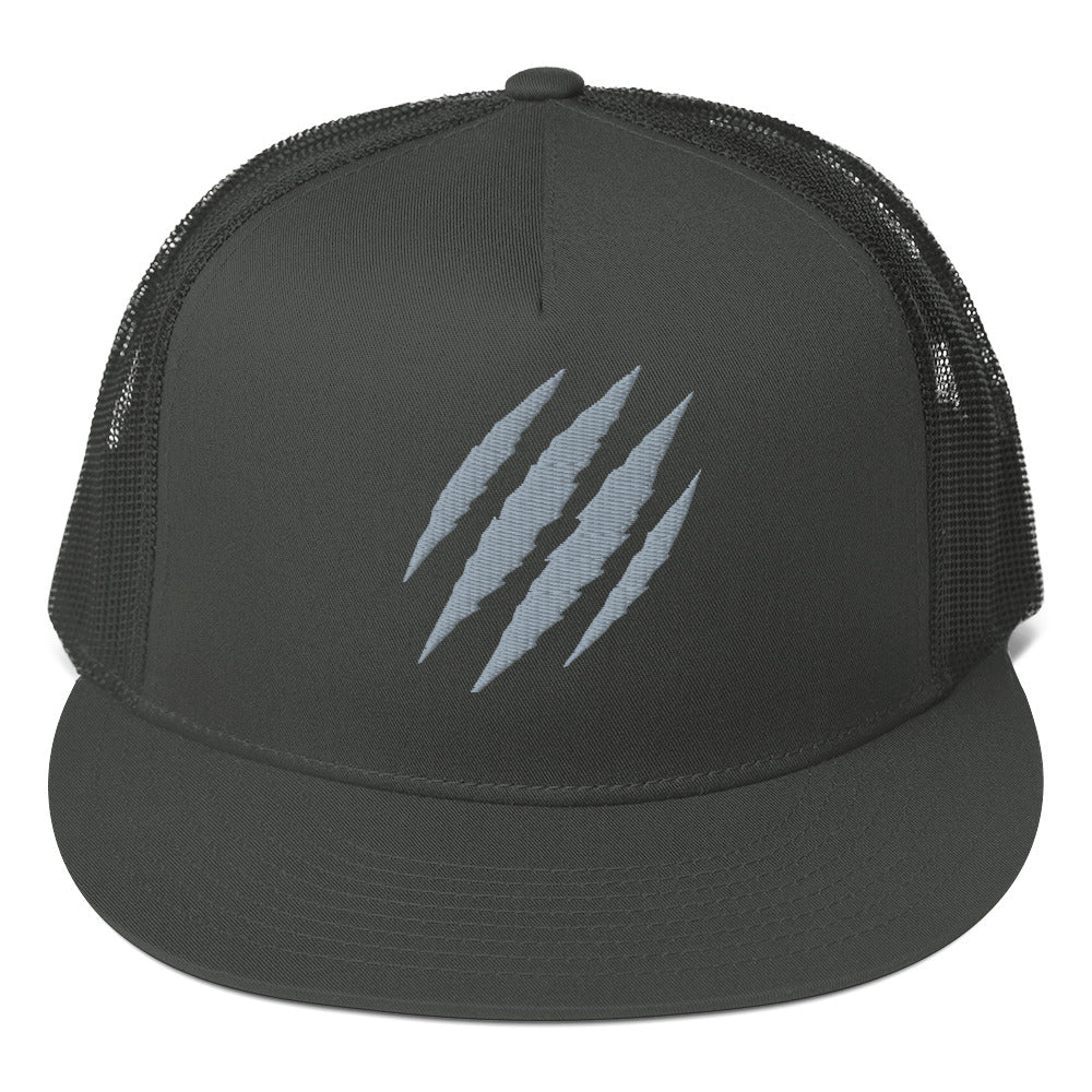 Tiger Claw Trucker Hat | Adjustable Mesh Cap Grey - Bluegrass Elite Apparel LLC