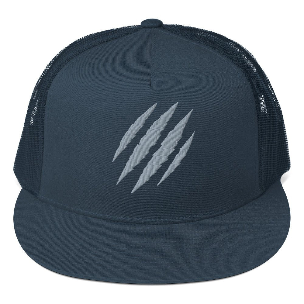 Tiger Claw Trucker Hat | Adjustable Mesh Cap Grey - Bluegrass Elite Apparel LLC
