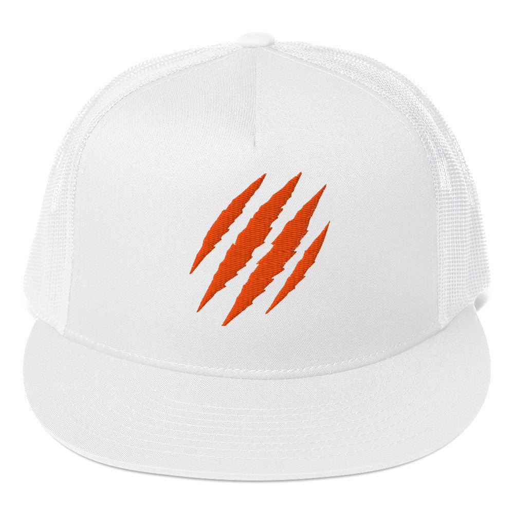 Tiger Claw Trucker Hat | Adjustable Mesh Cap Orange - Bluegrass Elite Apparel LLC