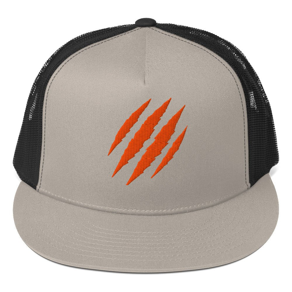 Tiger Claw Trucker Hat | Adjustable Mesh Cap Orange - Bluegrass Elite Apparel LLC