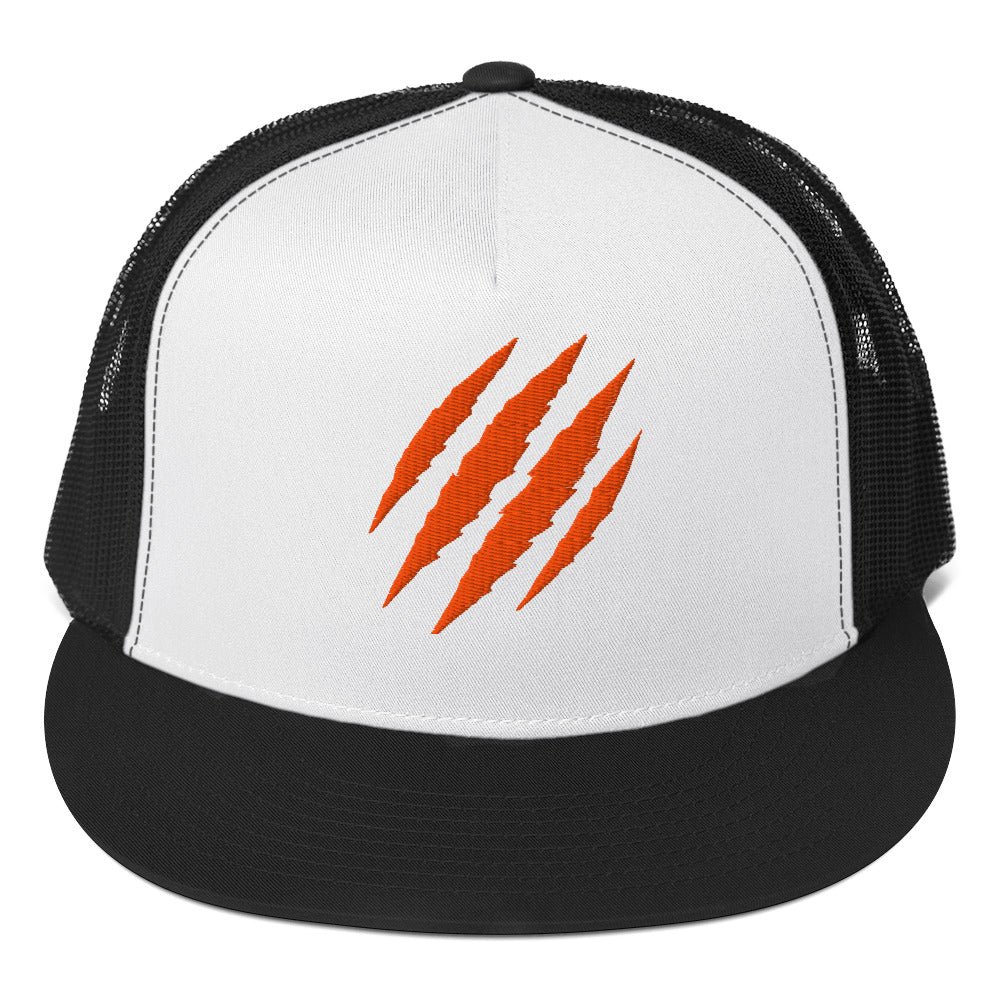 Tiger Claw Trucker Hat | Adjustable Mesh Cap Orange - Bluegrass Elite Apparel LLC