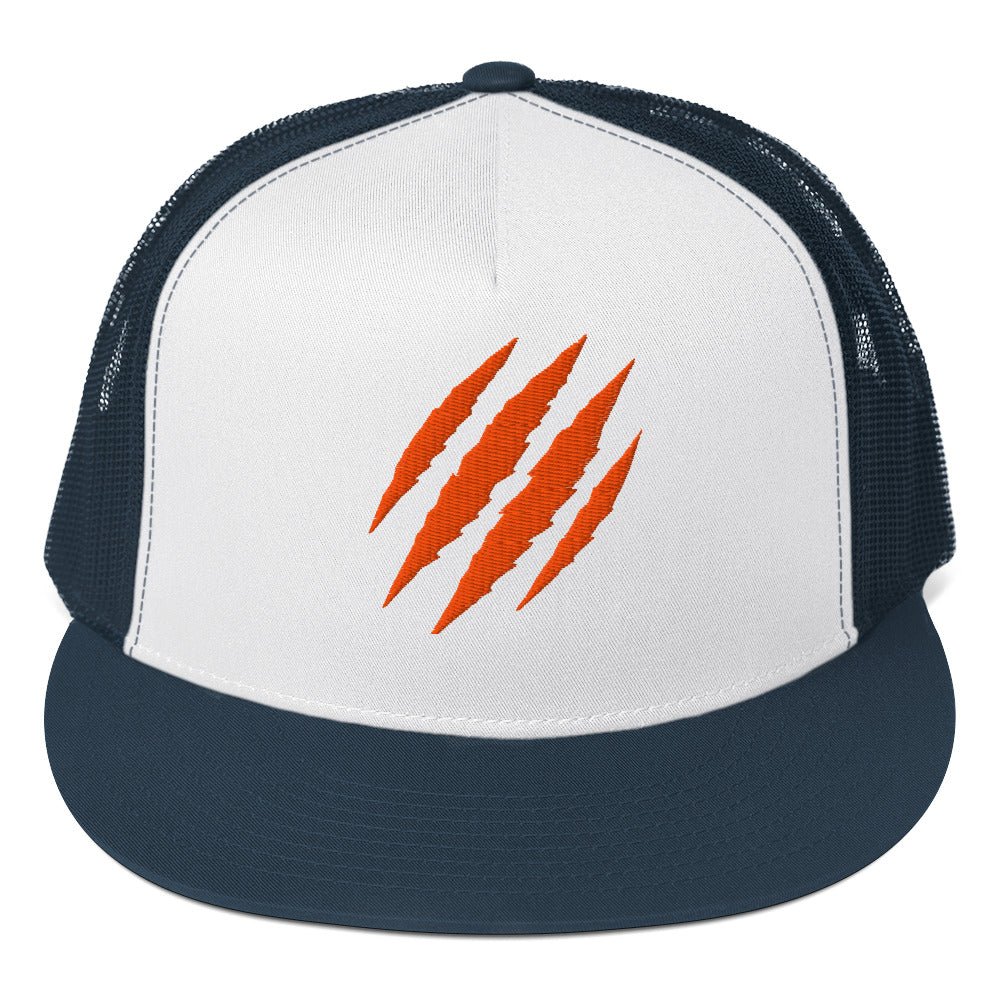 Tiger Claw Trucker Hat | Adjustable Mesh Cap Orange - Bluegrass Elite Apparel LLC