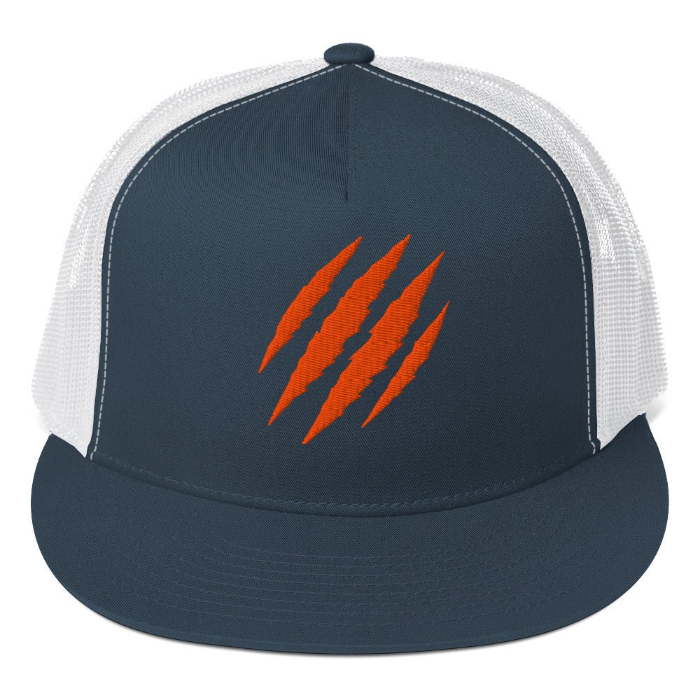 Tiger Claw Trucker Hat | Adjustable Mesh Cap Orange - Bluegrass Elite Apparel LLC