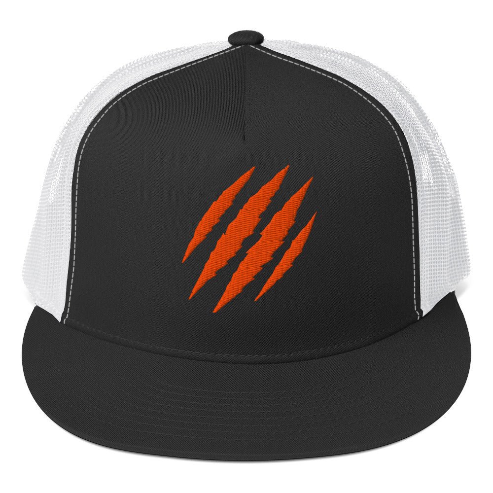 Tiger Claw Trucker Hat | Adjustable Mesh Cap Orange - Bluegrass Elite Apparel LLC