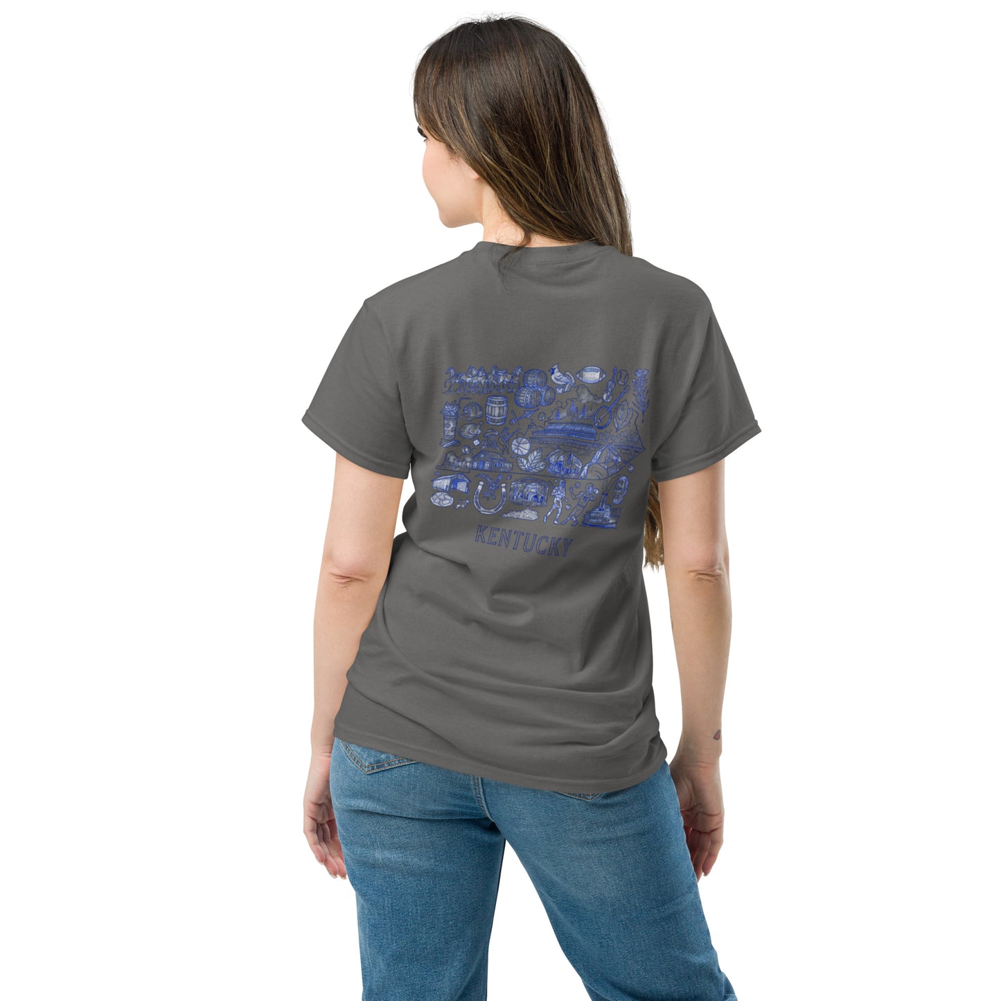 Kentucky Blue ink Back classic tee