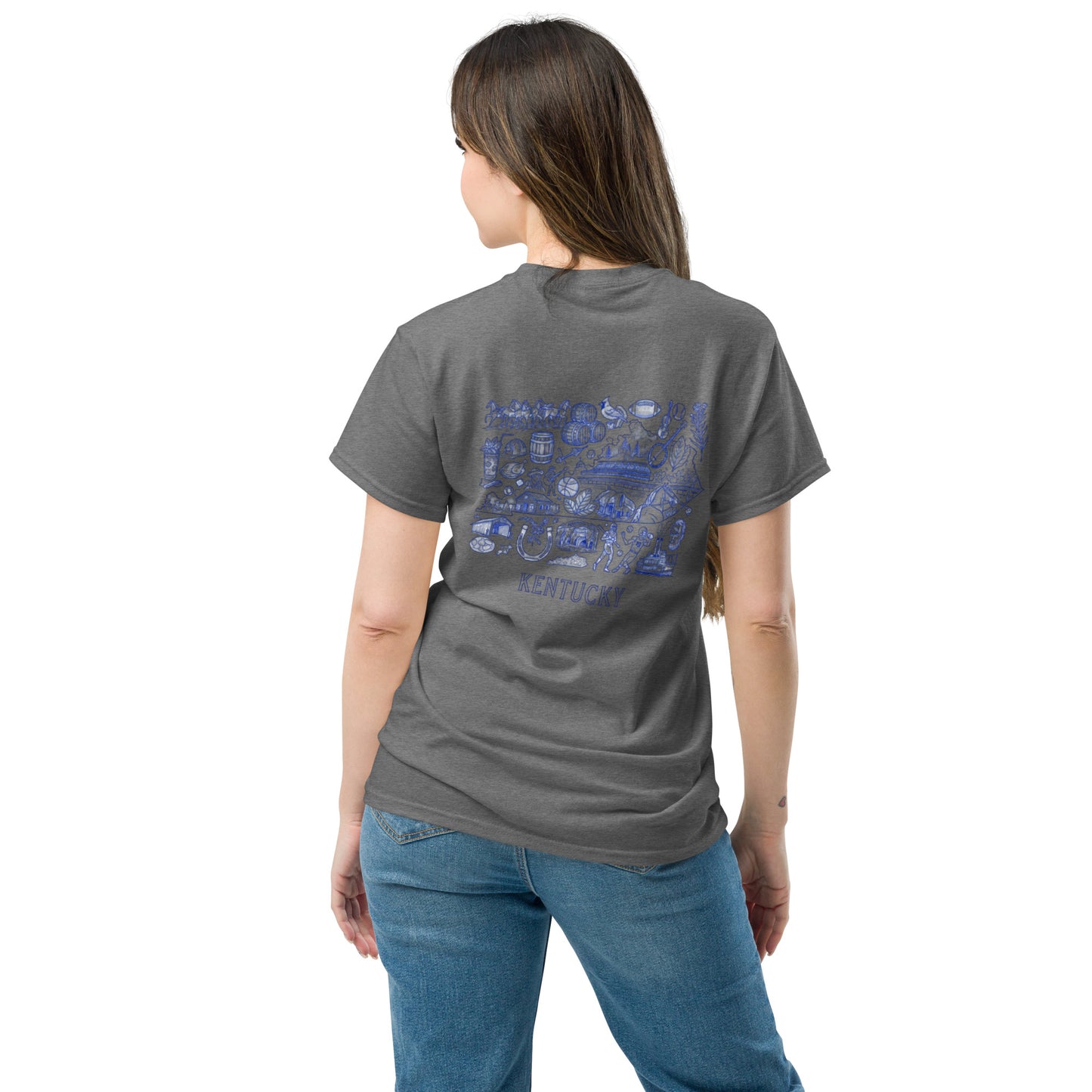 Kentucky Blue ink Back classic tee