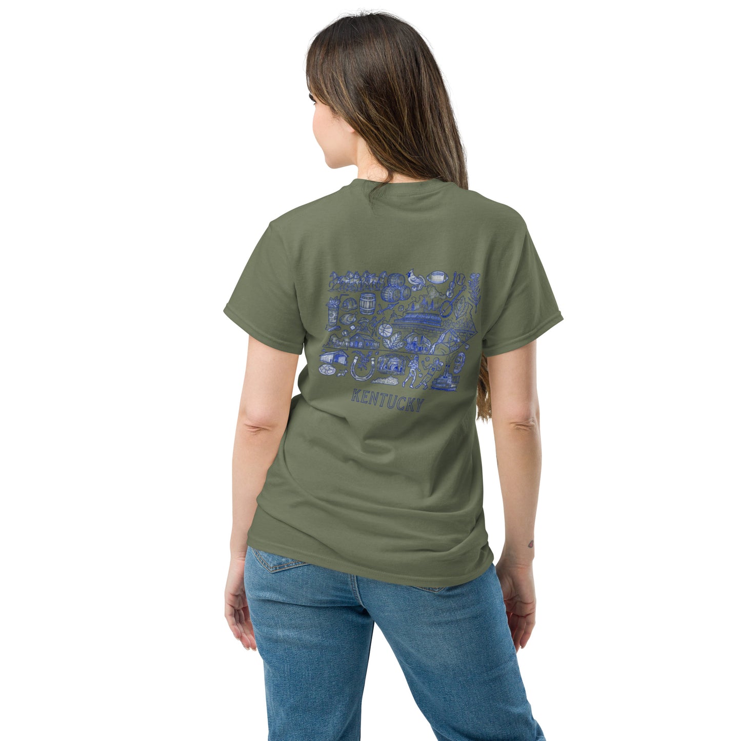 Kentucky Blue ink Back classic tee