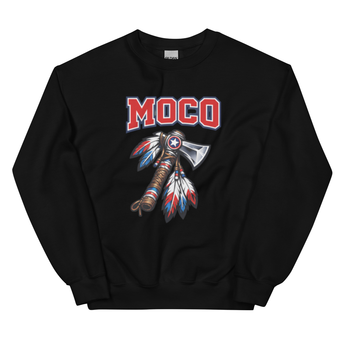 MOCO Tomahawk Feather Heritage Sweatshirt | Vintage Block Design