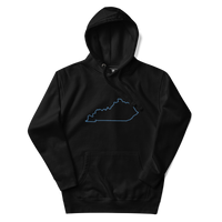 Kentucky State Outline Premium Hoodie
