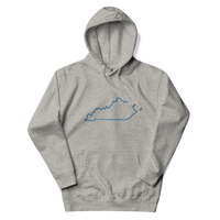 Kentucky State Outline Premium Hoodie