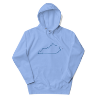 Kentucky State Outline Premium Hoodie