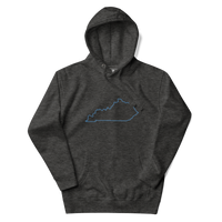 Kentucky State Outline Premium Hoodie