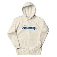 Kentucky State Outline Embroidered Hoodie