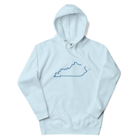 Kentucky State Outline Premium Hoodie