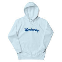Kentucky State Outline Embroidered Hoodie