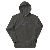 Kentucky State Outline Premium Hoodie