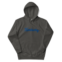 Kentucky State Outline Embroidered Hoodie