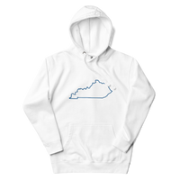 Kentucky State Outline Premium Hoodie